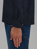 Overshirt man xacus solid colour textured dark blue_5