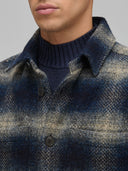 Overshirt man xacus check woven blue_2