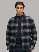 Overshirt man xacus check woven blue_6