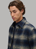 Overshirt man xacus check woven blue_7
