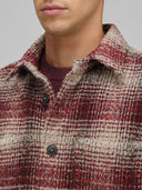 Overshirt man xacus check woven fire red_2