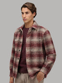 Overshirt man xacus check woven fire red_6