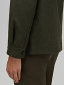 Overshirt man xacus solid colour textured army green_5