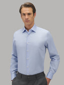 Shirt man xacus solid colour twill deep sky blue_3