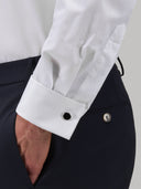 Shirt man xacus solid colour twill white_5