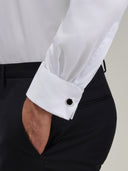 Shirt man xacus solid colour canvas white_5