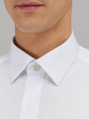 Shirt man xacus solid colour poplin white_2