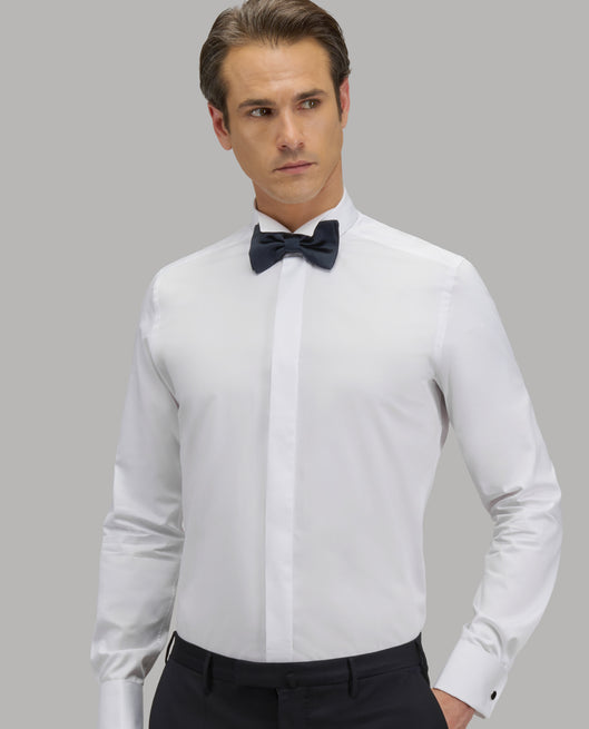 Shirt man xacus solid colour canvas white_6