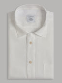 Shirt man xacus solid colour linen white_1