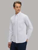 Shirt man xacus solid colour oxford white_6