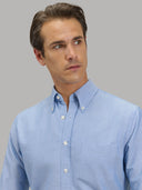 Shirt man xacus solid colour oxford blue_6