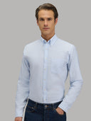 Shirt man xacus stripe oxford light blue_3