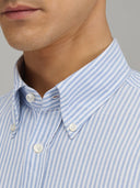 Shirt man xacus stripe oxford dark blue_2