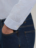Shirt man xacus stripe oxford dark blue_5