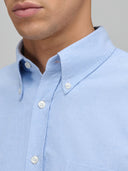 Shirt man xacus solid colour oxford light blue_2
