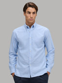 Shirt man xacus solid colour oxford light blue_3