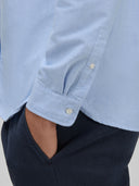 Shirt man xacus solid colour oxford light blue_5