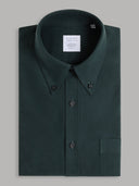 Shirt man xacus solid colour oxford forest green_1