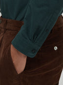 Shirt man xacus solid colour oxford forest green_5