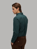 Shirt man xacus solid colour oxford forest green_6