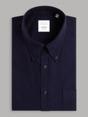 Shirt man xacus solid colour oxford navy blue_1