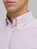 Shirt man xacus stripe oxford red_2