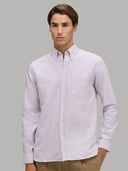 Shirt man xacus stripe oxford red_3