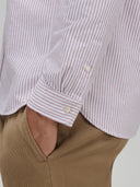 Shirt man xacus stripe oxford red_5
