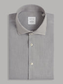 Shirt man xacus solid colour linen grey_1