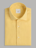 Shirt man xacus solid colour linen lemon yellow_1