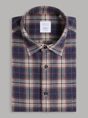 Shirt man xacus check twill dark blue_1