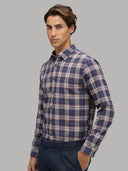 Shirt man xacus check twill dark blue_6