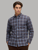 Shirt man xacus check twill deep sky blue_3