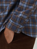 Shirt man xacus check twill deep sky blue_5