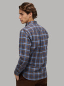 Shirt man xacus check twill deep sky blue_6