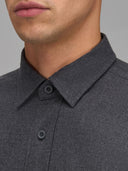 Shirt man xacus solid colour twill dark grey_2