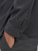 Shirt man xacus solid colour twill dark grey_5