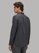 Shirt man xacus solid colour twill dark grey_7