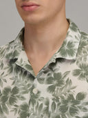 Shirt man xacus pattern textured forest green_2