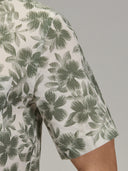Shirt man xacus pattern textured forest green_5