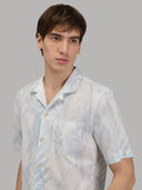 Shirt man xacus pattern muslin deep sky blue_7