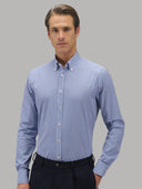 Shirt man xacus stripe poplin blue_3