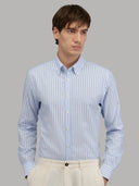 Shirt man xacus stripe oxford light blue_3