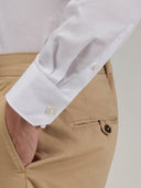 Shirt man xacus solid colour linen white_5