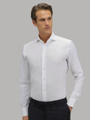 Shirt man xacus solid colour twill white_3