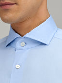 Shirt man xacus solid colour twill light blue_2