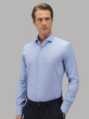 Shirt man xacus solid colour oxford deep sky blue_3