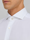 Shirt man xacus solid colour twill white_2