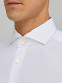 Shirt man xacus solid colour canvas white_2
