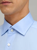 Shirt man xacus solid colour twill light blue_2